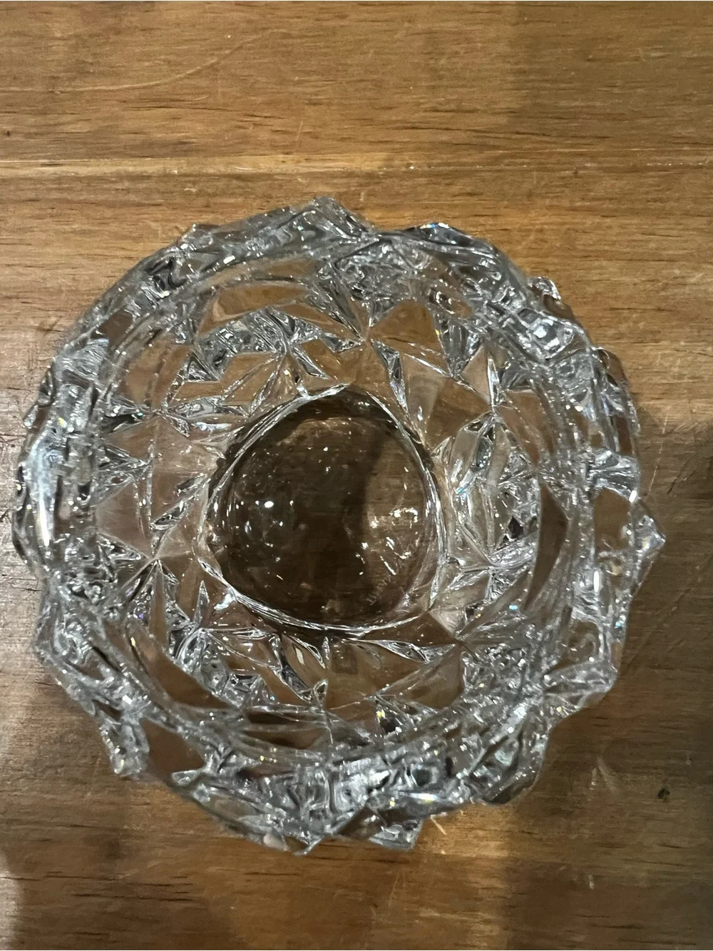 Tiffany & Co. Rock cut votive/tea light holder.
